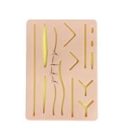 Kit de suturi cu instrumente chirurgicale si pad de silicon ce imită pielea - imagine 3