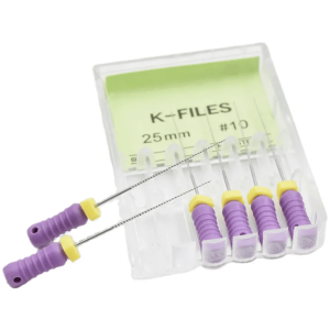 Set de ace endodontice K-files 21mm #10 (mov)
