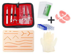 Kit de suturi cu instrumentar + gingie + pad