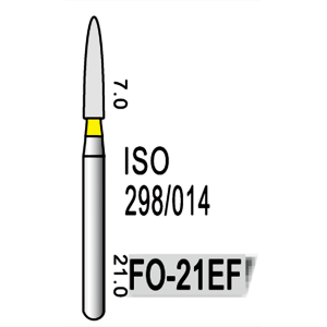 Freză diamantată galbenă model FO-21EF
