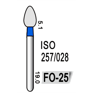 Freză diamantată albastră model FO-25