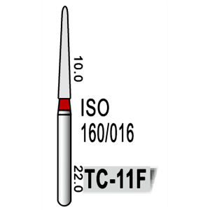 Freză diamantată roșie model TC-11F
