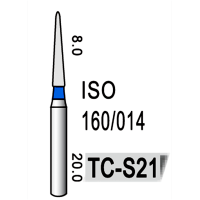 Freză diamantată albastra model TC-S21