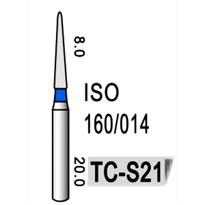 Freză diamantată albastra model TC-S21