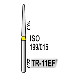 Freză diamantată galbenă model TR-11EF