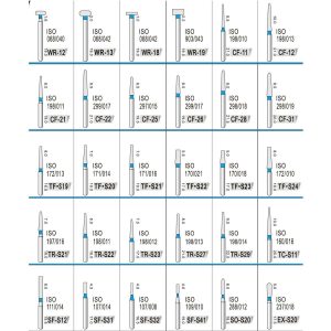 Freze diamantate FG set de 5 freze Appledental
