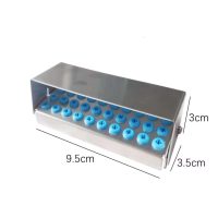 Cutie / suport inox cu capac 30 freze