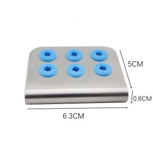 Cutie / suport inox fara capac 6 freze