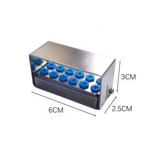 Cutie / suport inox cu capac 12 freze