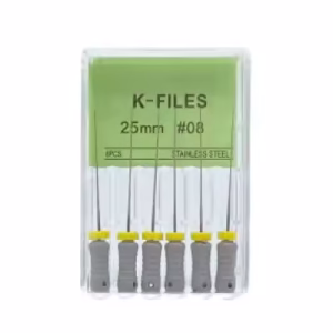 Set de ace endodontice K - files 25mm #08 (gri)