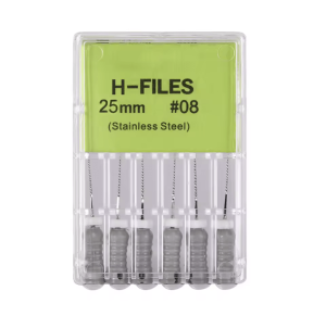Set de ace endodontice H – files 25mm #08 (gri)