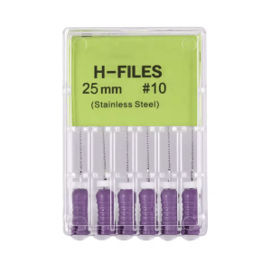 Set de ace endodontice H – files 25 mm #10 (mov)
