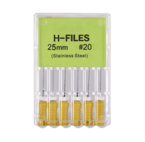 Set de ace endodontice H – files 25 mm #20 (galben)