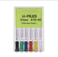 Set de ace endodontice H-files de dimensiune 31mm #15-40